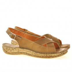Dámske sandále 507 voskované hnedé