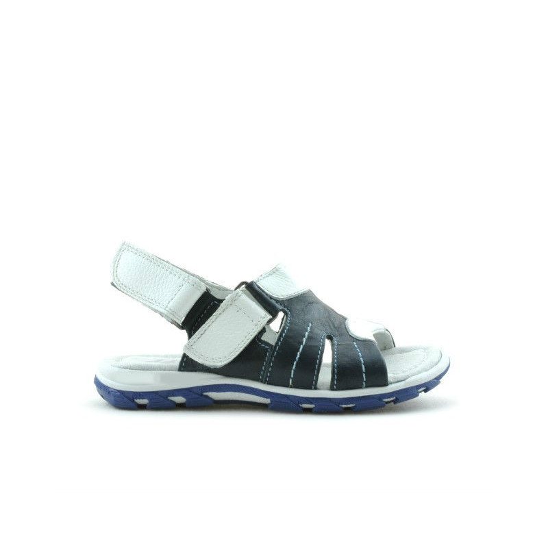 Sandále pre malé deti 41c indigo+biela