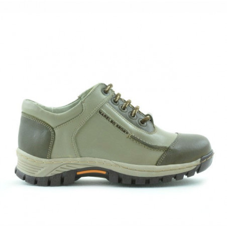 Detské topánky 137 khaki+béžová