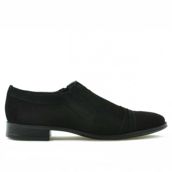 Elegantné topánky pre teenagerov 389 čierny velúr