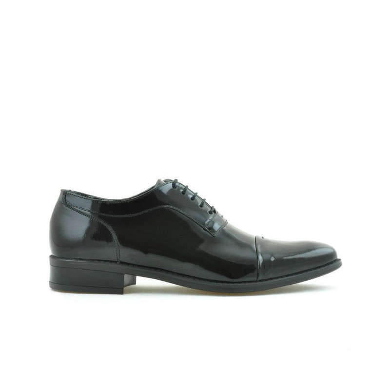 Elegantné pánske topánky 802 čierny lak