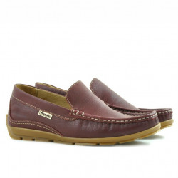 Mokasíny pre mládež 395 bordo