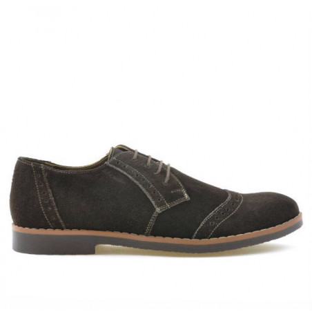 Mužské neformálne/elegantné topánky 746 café velúr