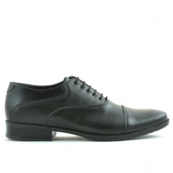 Casual / elegantná obuv pre mužov 738 čierna