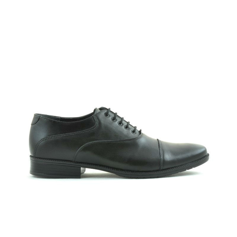 Casual / elegantná obuv pre mužov 738 čierna
