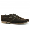 Neformálna/ elegantná obuv pre mužov (väčšie veľkosti) 730m kávový velúr