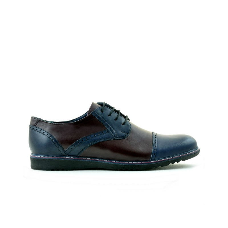 Pánske ležérne topánky 811 indigo+bordo