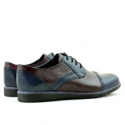 Pánske ležérne topánky 811 indigo+bordo