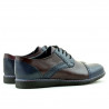 Pánske ležérne topánky 811 indigo+bordo