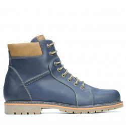 Pánske topánky 489 tuxon indigo+hnedá