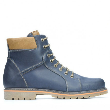 Pánske topánky 489 tuxon indigo+hnedá