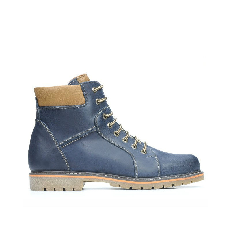Pánske topánky 489 tuxon indigo+hnedá