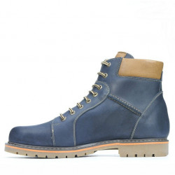 Pánske topánky 489 tuxon indigo+hnedá