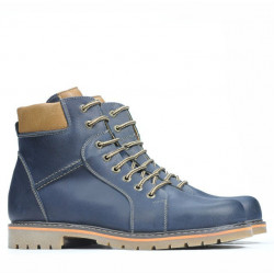 Pánske topánky 489 tuxon indigo+hnedá