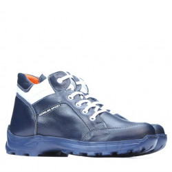 Topánky pre teenagerov 436 indigo+biele