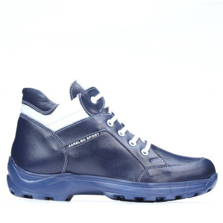 Topánky pre teenagerov 436 indigo+biele