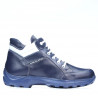 Topánky pre teenagerov 436 indigo+biele