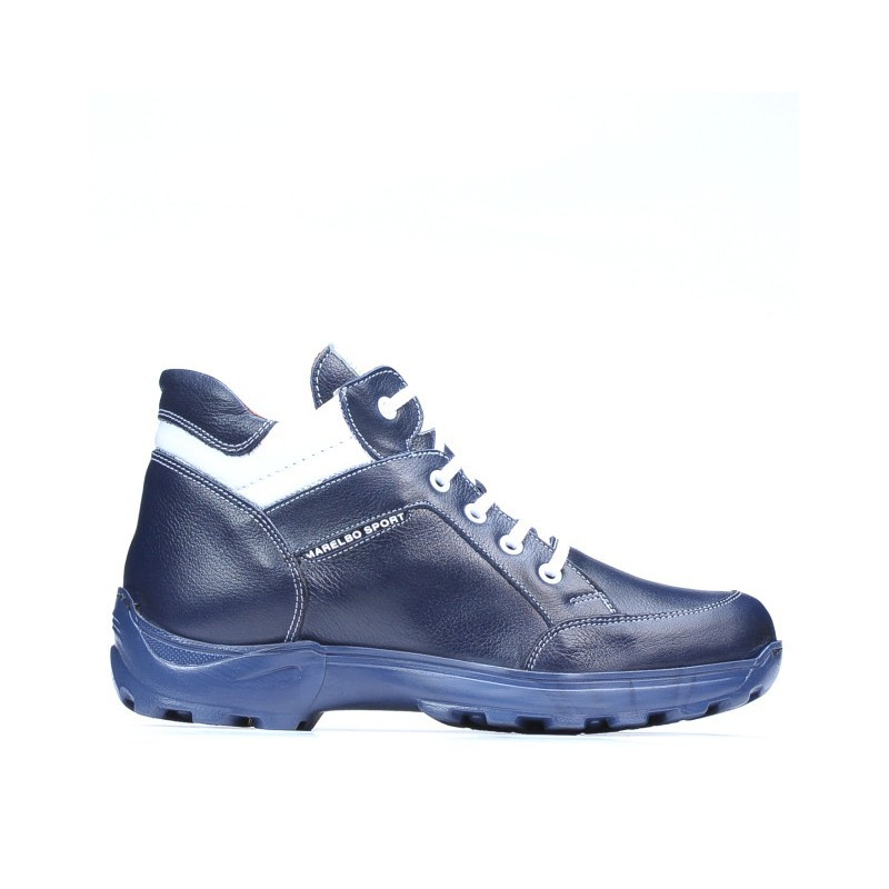 Topánky pre teenagerov 436 indigo+biele