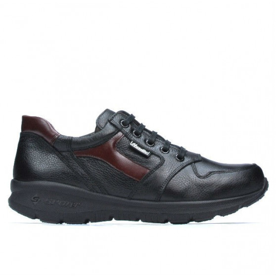 Športové topánky pre mládež 397 čierna+bordo
