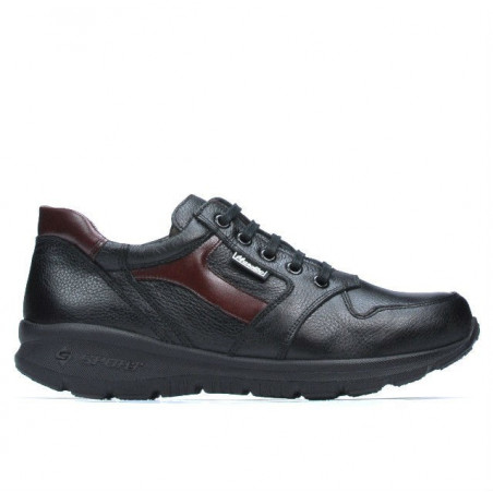 Športové topánky pre mládež 397 čierna+bordo