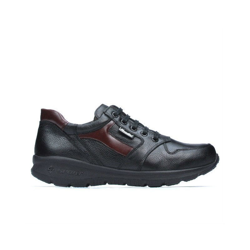 Športové topánky pre mládež 397 čierna+bordo