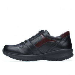 Športové topánky pre mládež 397 čierna+bordo