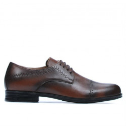 Elegantné topánky pre mládež 396 a hnedé