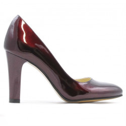Elegantné dámske topánky 1243 lak bordo01