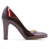 Elegantné dámske topánky 1243 lak bordo01
