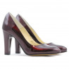 Elegantné dámske topánky 1243 lak bordo01