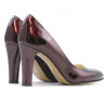 Elegantné dámske topánky 1243 lak bordo01