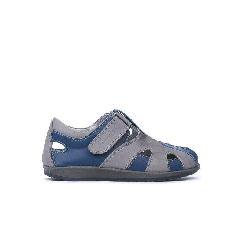 Topánky pre malé deti 07c indigo+šedá