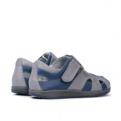 Topánky pre malé deti 07c indigo+šedá