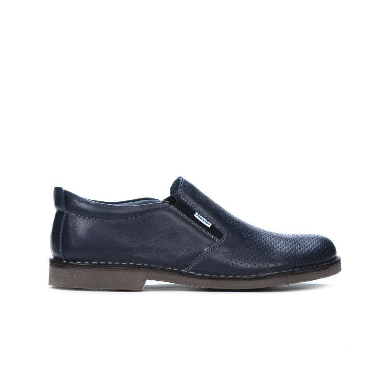 Pánske casual topánky 7200p indigo perforované