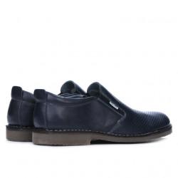 Pánske casual topánky 7200p indigo perforované