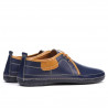 Pánske mokasíny 865 indigo+hnedé