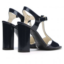 Dámske sandále 1258 lakované indigo