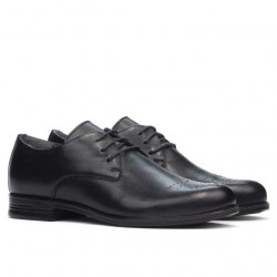 Elegantné topánky pre tínedžerov 398 čierne