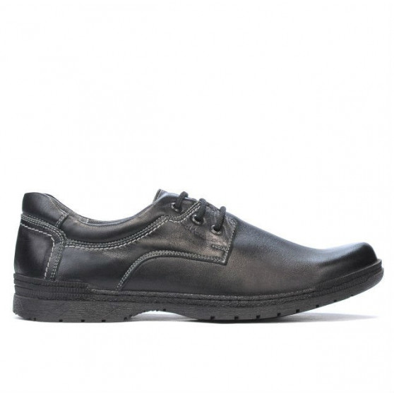 Ležérne / elegantné pánske topánky 752 čierne