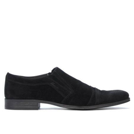 Elegantné pánske topánky 796m čierny velúr