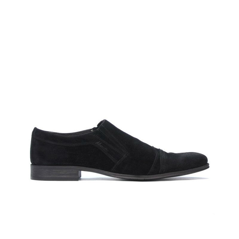 Elegantné pánske topánky 796m čierny velúr