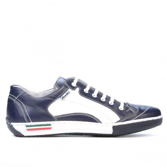 Športové topánky pre tínedžerov 307 indigo+biela