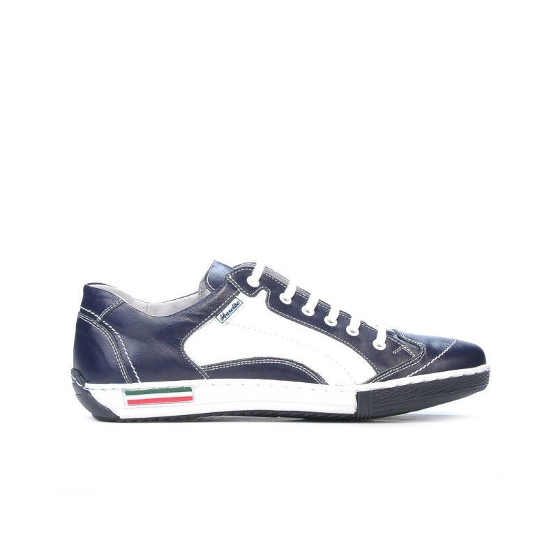 Športové topánky pre tínedžerov 307 indigo+biela
