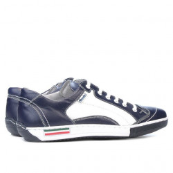 Športové topánky pre tínedžerov 307 indigo+biela