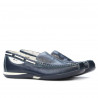 Pánske mokasíny 719 krém indigo+biela