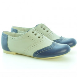 Dámske casual topánky 186 indigo+béžová