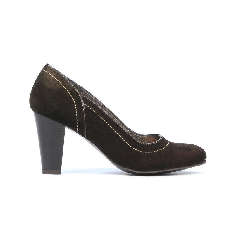 Elegantné dámske topánky 1205 kávová antilopa