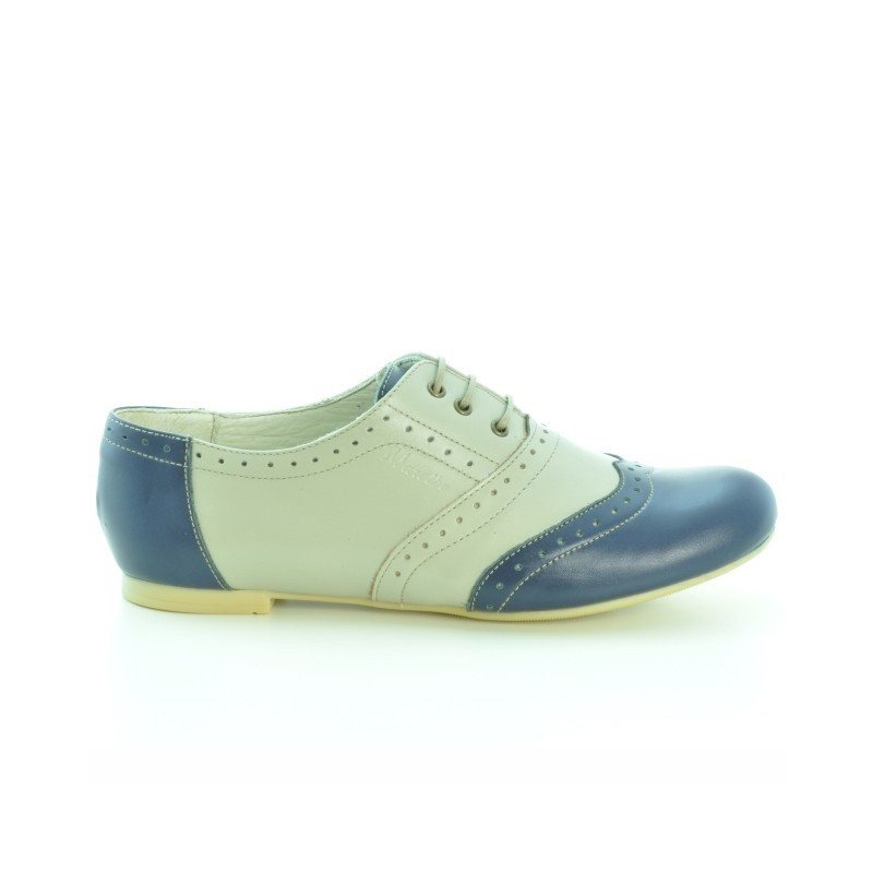 Dámske casual topánky 186 indigo+béžová