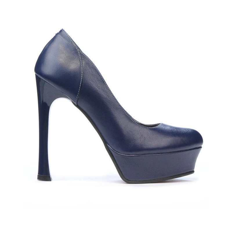 Elegantné dámske topánky 1212 indigo