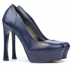 Elegantné dámske topánky 1212 indigo